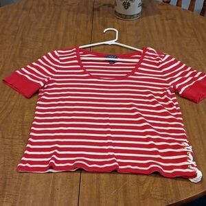 Chaps classic t shirt top size L